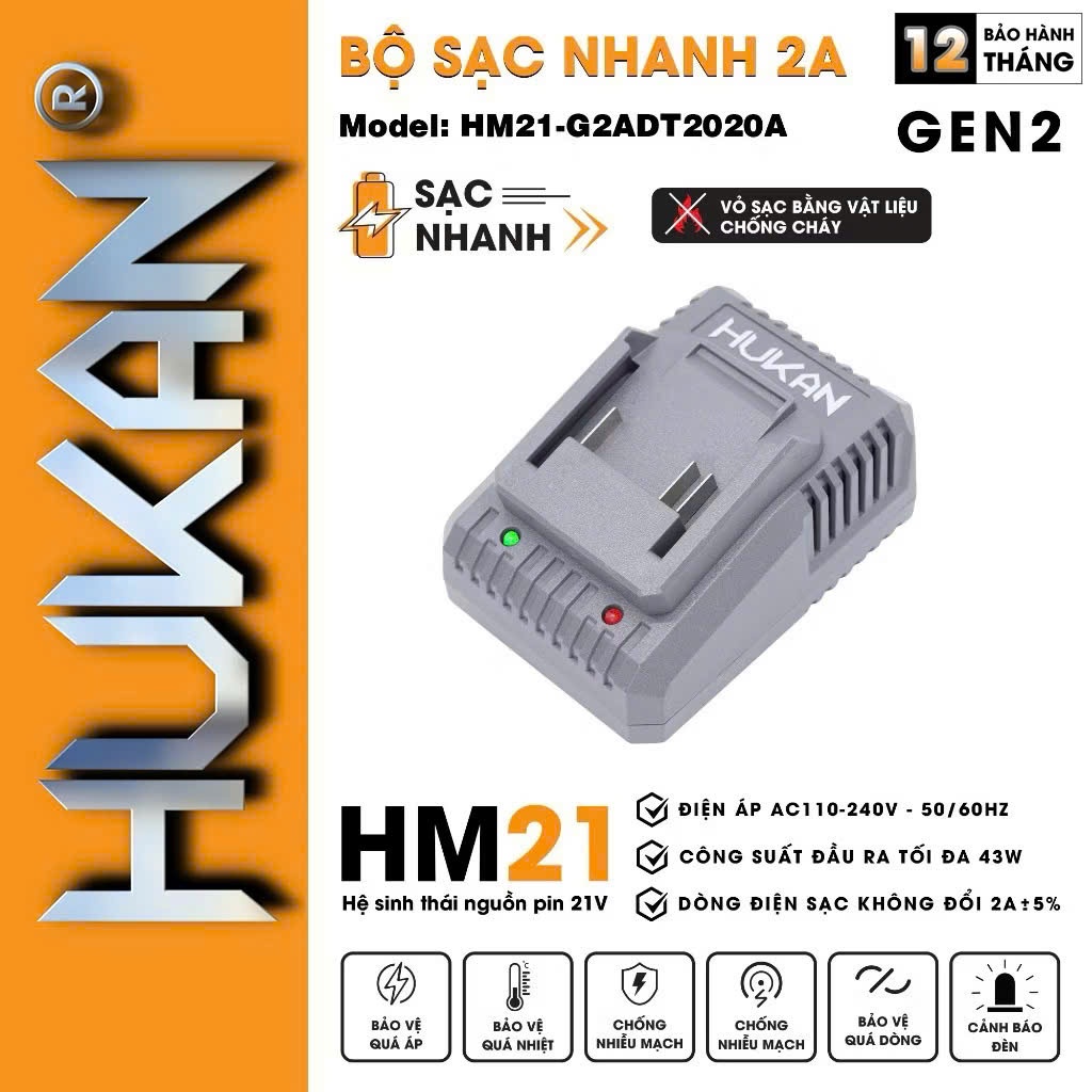 SẠC HUKAN HK-HM21-G2ADT202A HUKAN CHÍNH HÃNG