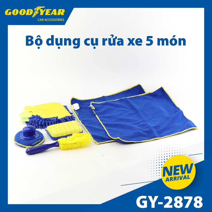 BỘ DỤNG CỤ RỬA XE 5 MÓN GOODYEAR GY-2878