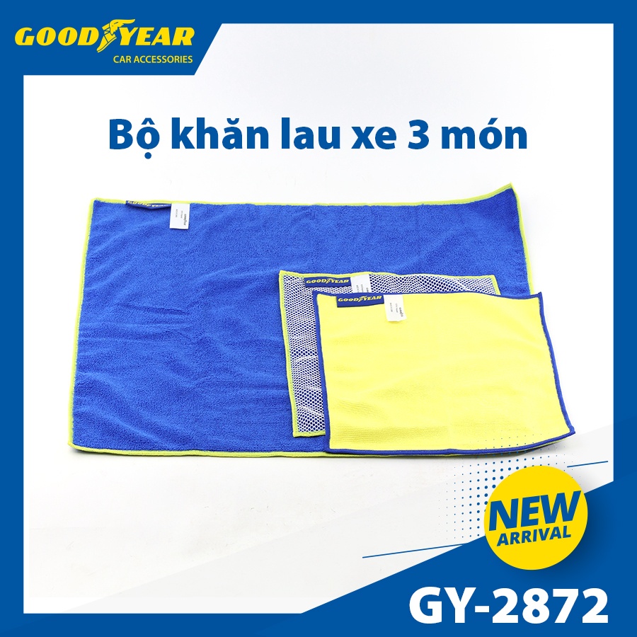 BỘ KHĂN LAU XE 1 BỘ/3 CÁI GOODYEAR GY-2872