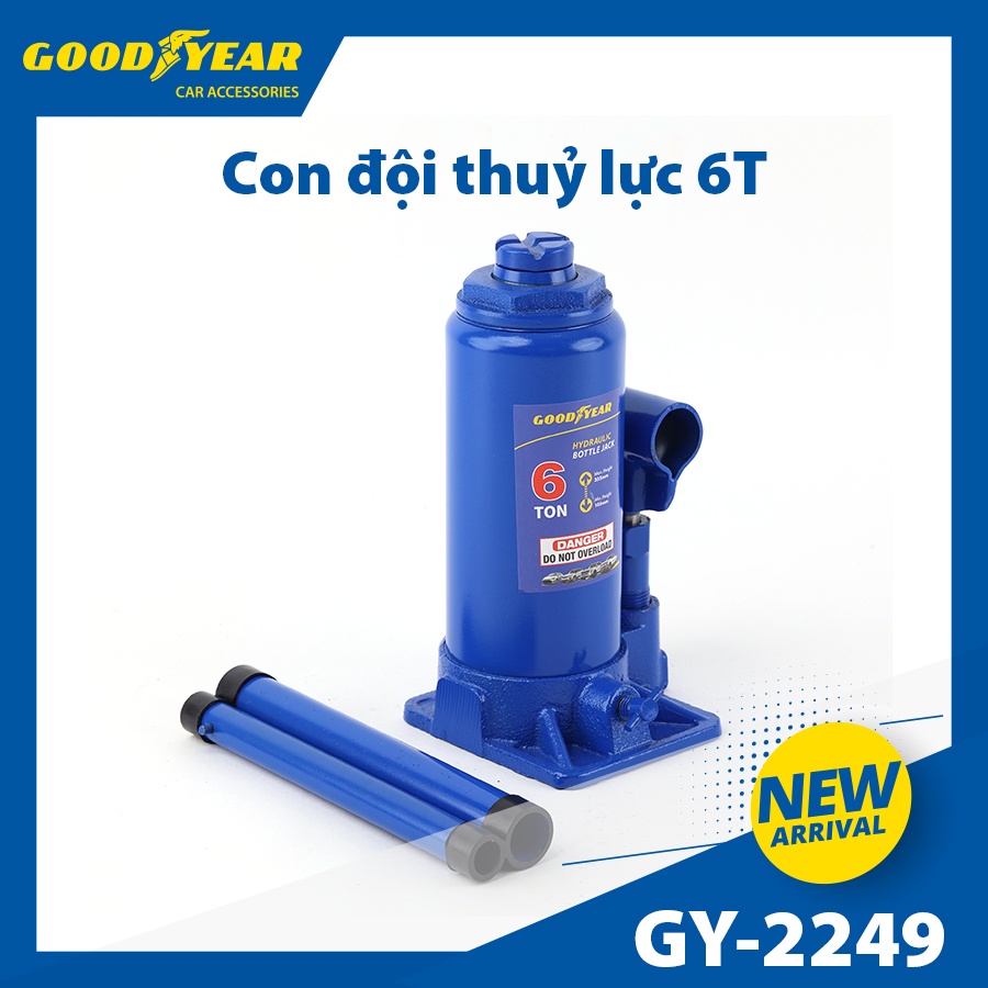 CON ĐỘI THỦY LỰC ĐỨNG 6T GOODYEAR GY-2249