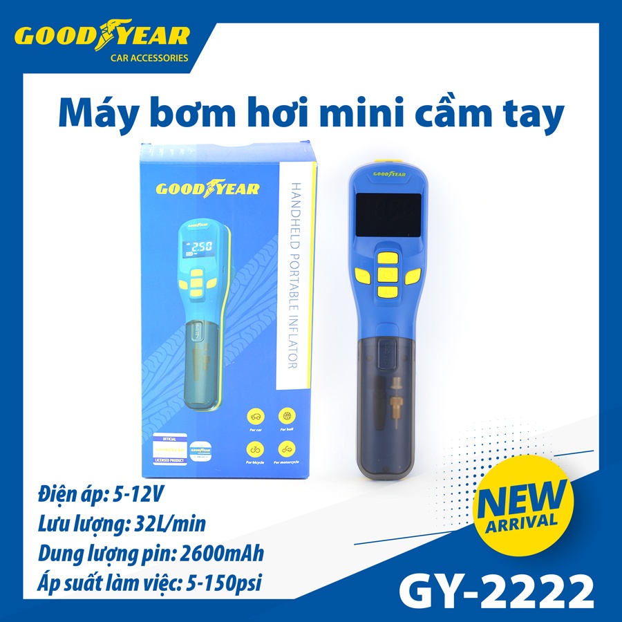 Máy bơm cầm tay không dây GY-2222 (2600mAh) GOODYEAR