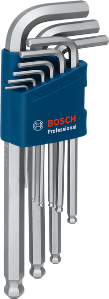 BỘ LỤC GIÁC 9 MÓN ĐẦU LỤC GIÁC CHỮ L BOSCH 1600A01TH5