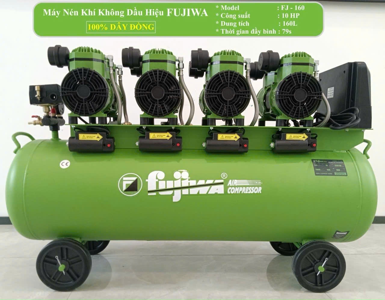 MÁY NÉN KHÍ KHÔNG DẦU FUJIWA FJ-160