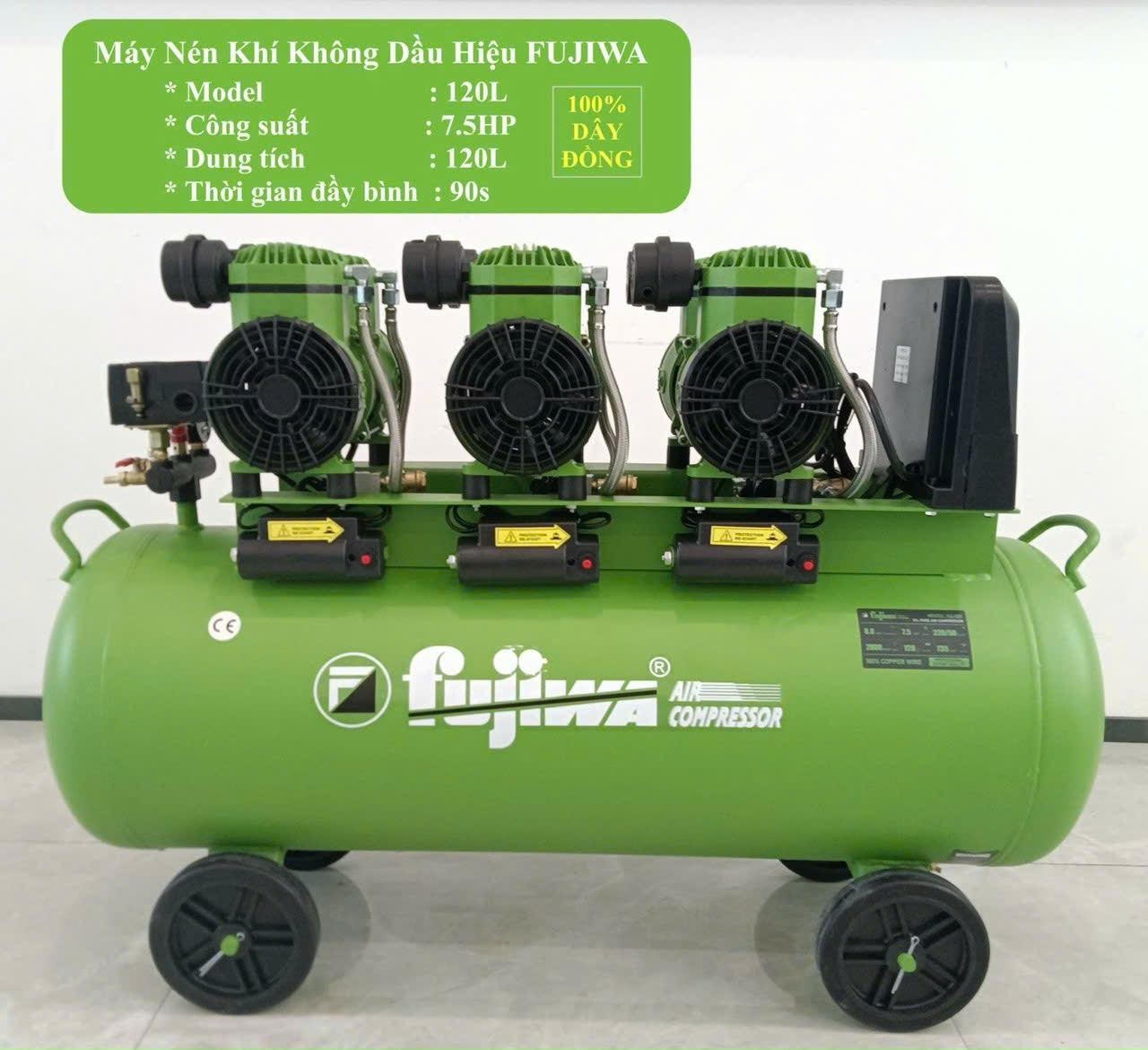 MÁY NÉN KHÍ KHÔNG DẦU FUJIWA FJ-120