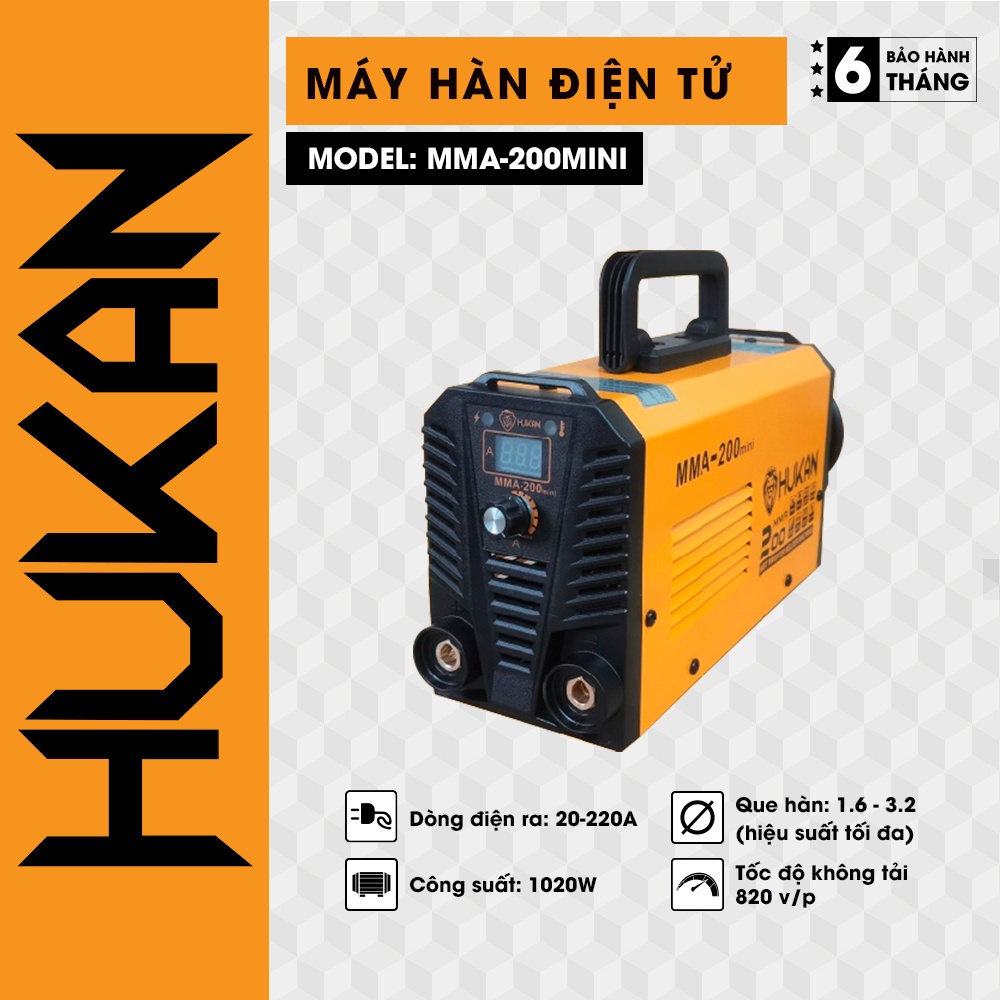 MÁY HÀN ĐIỆN TỬ MINI MMA-200mini HUKAN