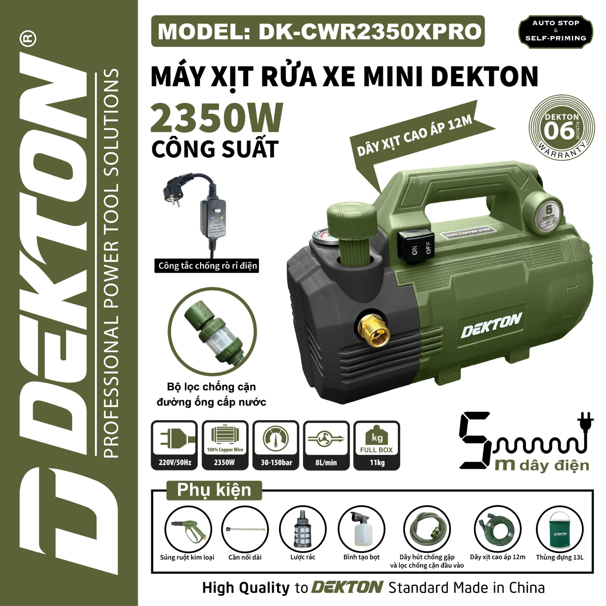 MÁY RỬA XE 2350PRO DK-CWR2350XPRO DEKTON