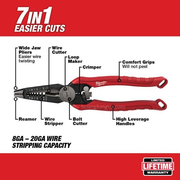 KÌM TUỐT DÂY 7 IN 1 MILWAUKEE 4932478554