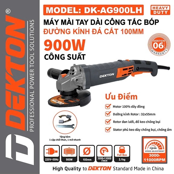 MÁY MÀI CẦM TAY DK-AG900LH DEKTON