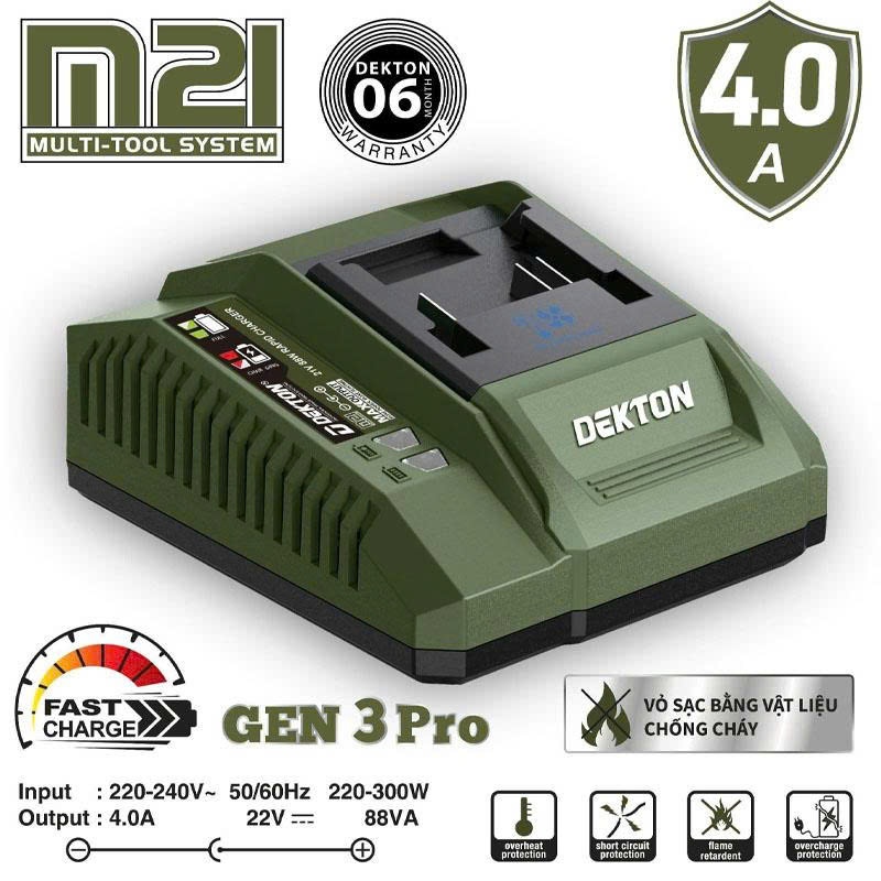 ĐẾ SẠC NHANH 4A DEKTON M21-S40XPRO