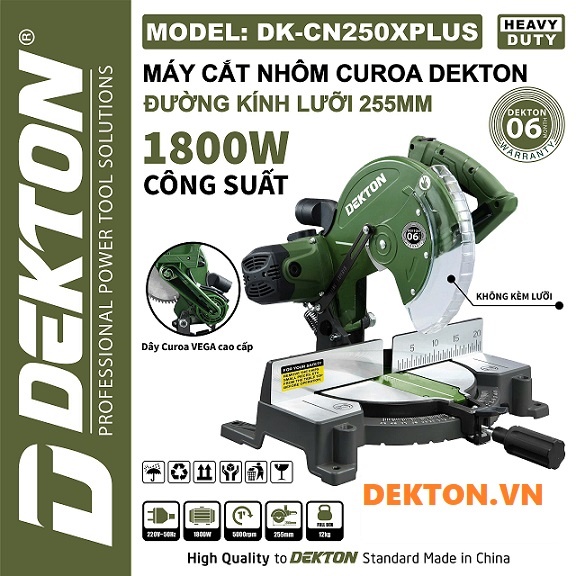 MÁY CẮT NHÔM DÂY CUROA DEKTON DK-CN250XPLUS