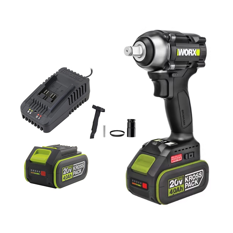 MÁY SIẾT BULONG DÙNG PIN 20V WORX WE272 ( 1 MÁY, 2PIN, 1 SẠC)