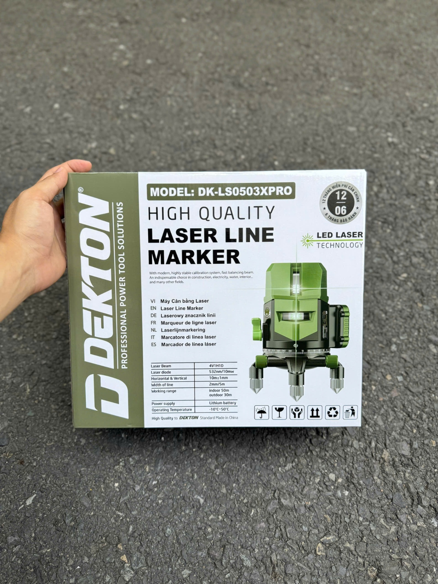 MÁY CÂN BẰNG LASER DEKTON DK-LS0503XPRO