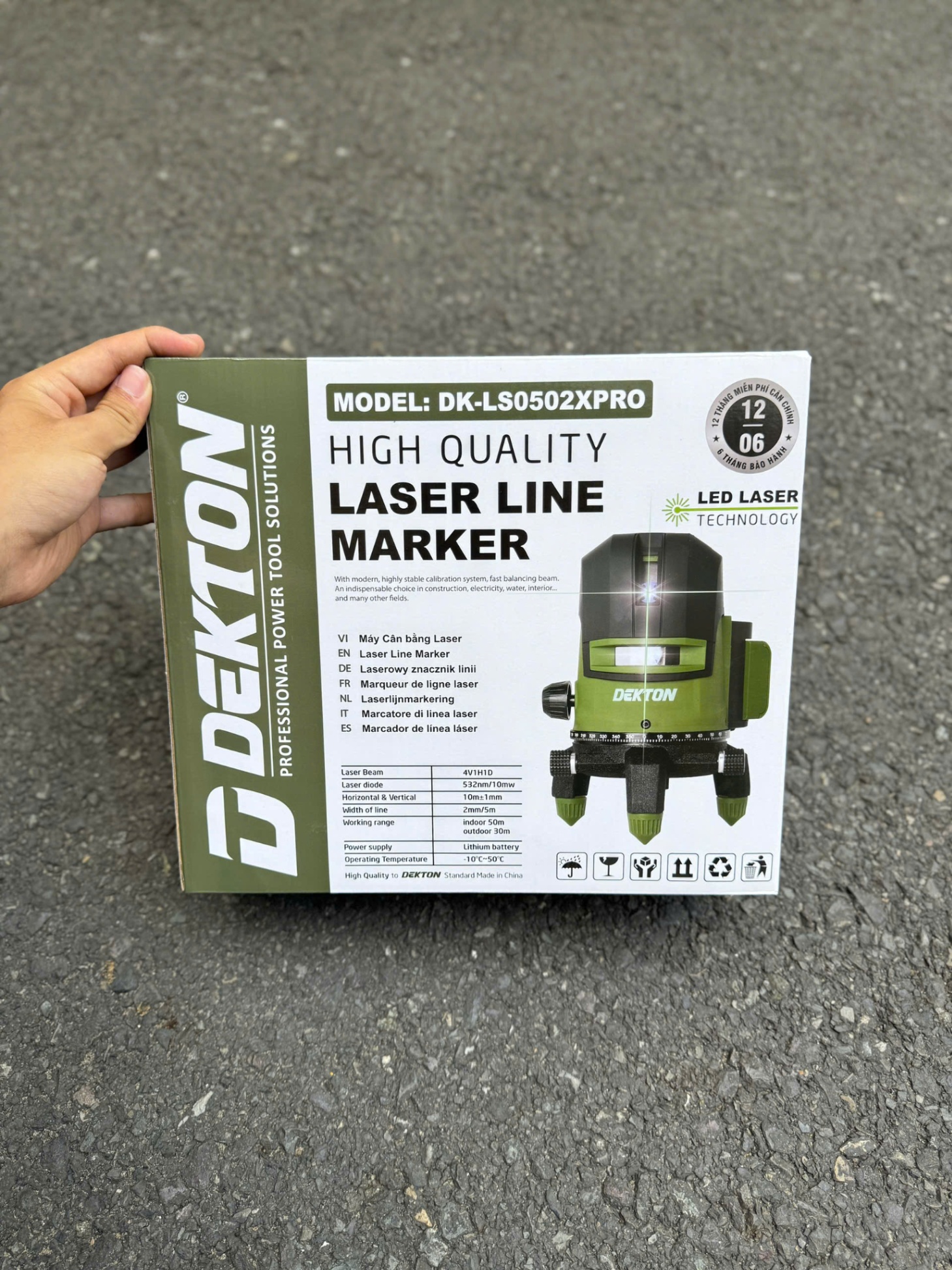 MÁY CÂN BẰNG TIA LASER DEKTON DK-LS0502XPRO