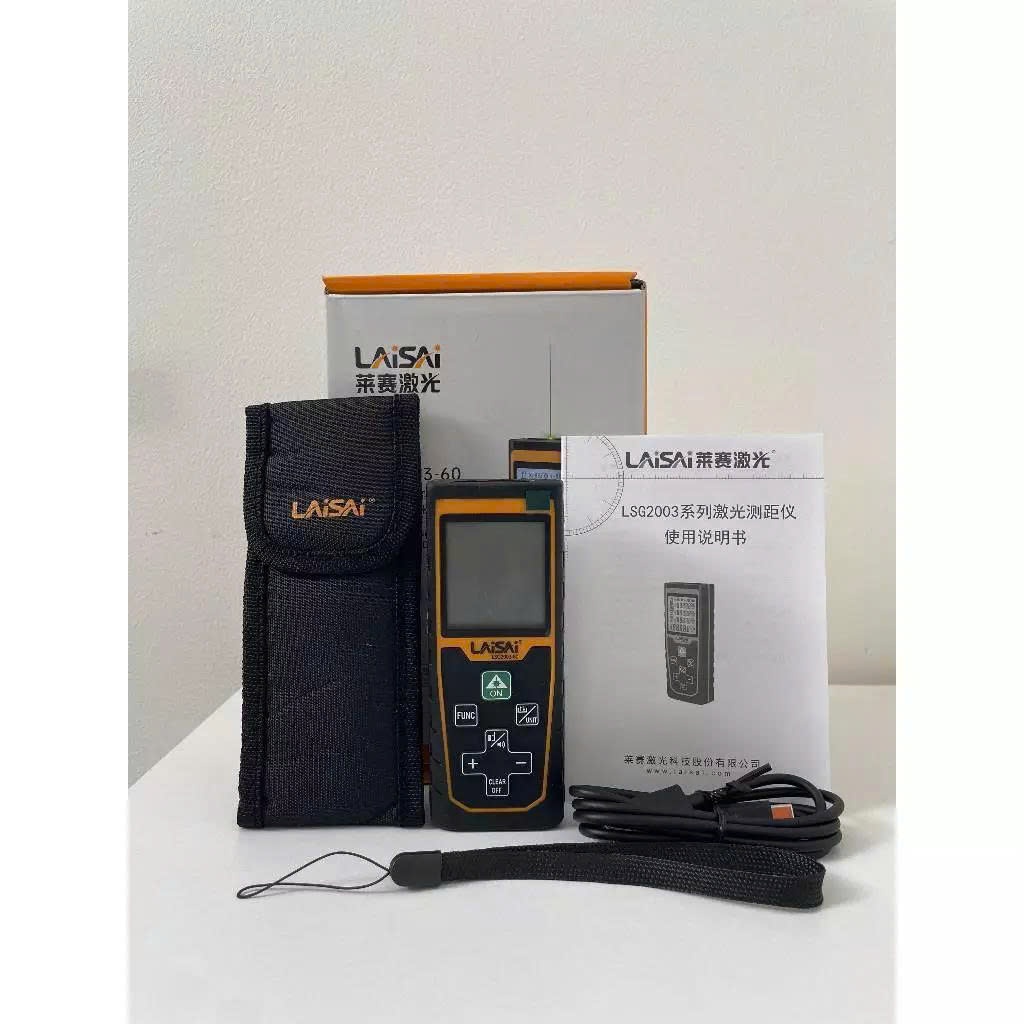 MÁY ĐO KHOẢNG CÁCH (LASER) 60M TIA XANH LAISAI LSG2003-60