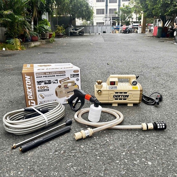 Máy xịt rửa áp lực 1350W Dekton DK-CWR3001VTG (Motor lõi đồng)