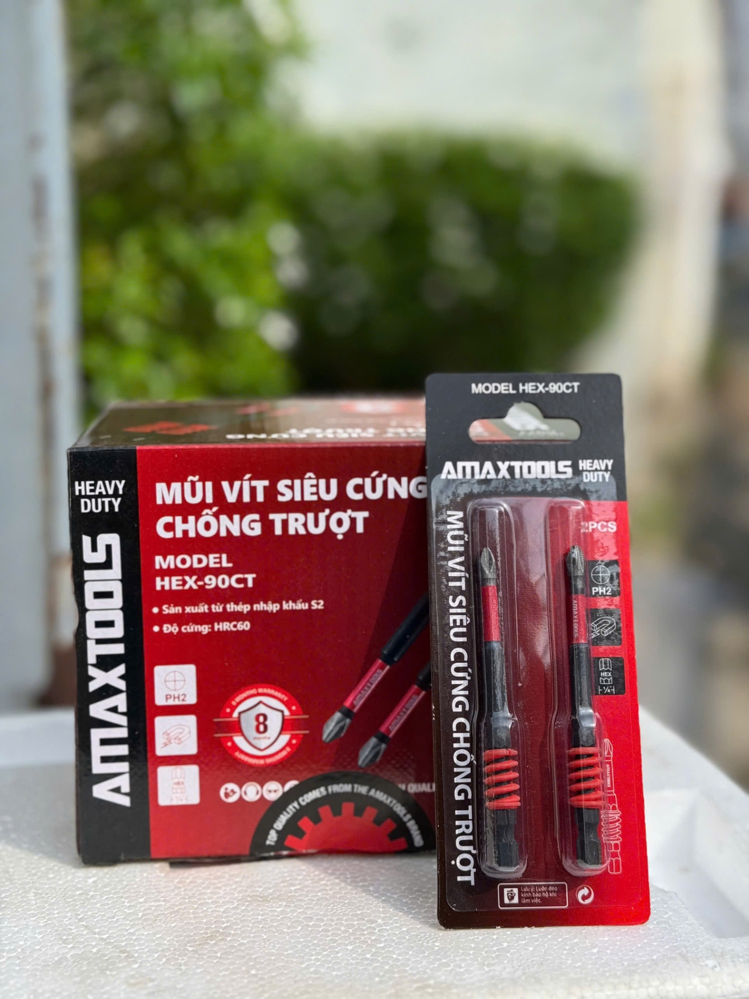MŨI VÍT SIÊU CỨNG CHỐNG TRƯỢT Hex-90CT AMAXTOOLS