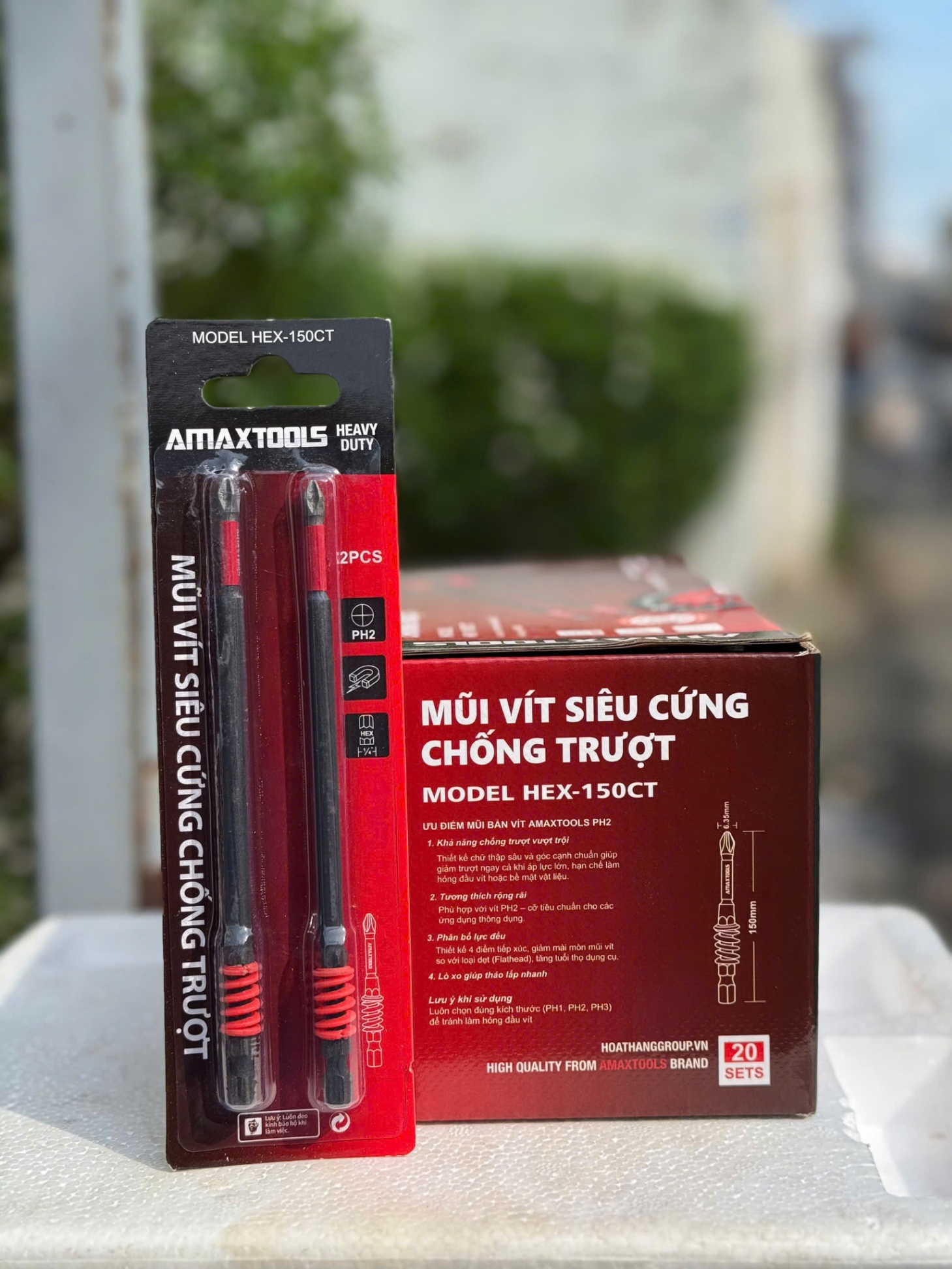 MŨI VÍT SIÊU CỨNG CHỐNG TRƯỢT Hex-150ct AMAXTOOLS