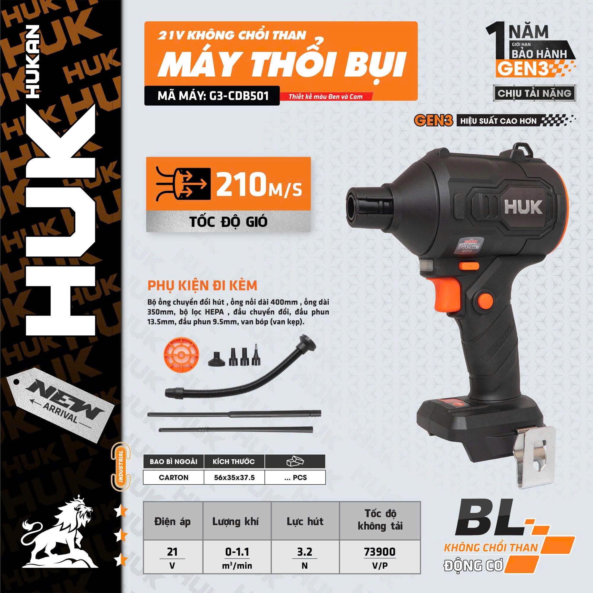 THÂN MÁY THỔI HK-G3-CDB501 HUKAN