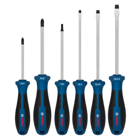 Bộ 6 tua vít PRO PH/TX/SL 1600A039PJ Bosch