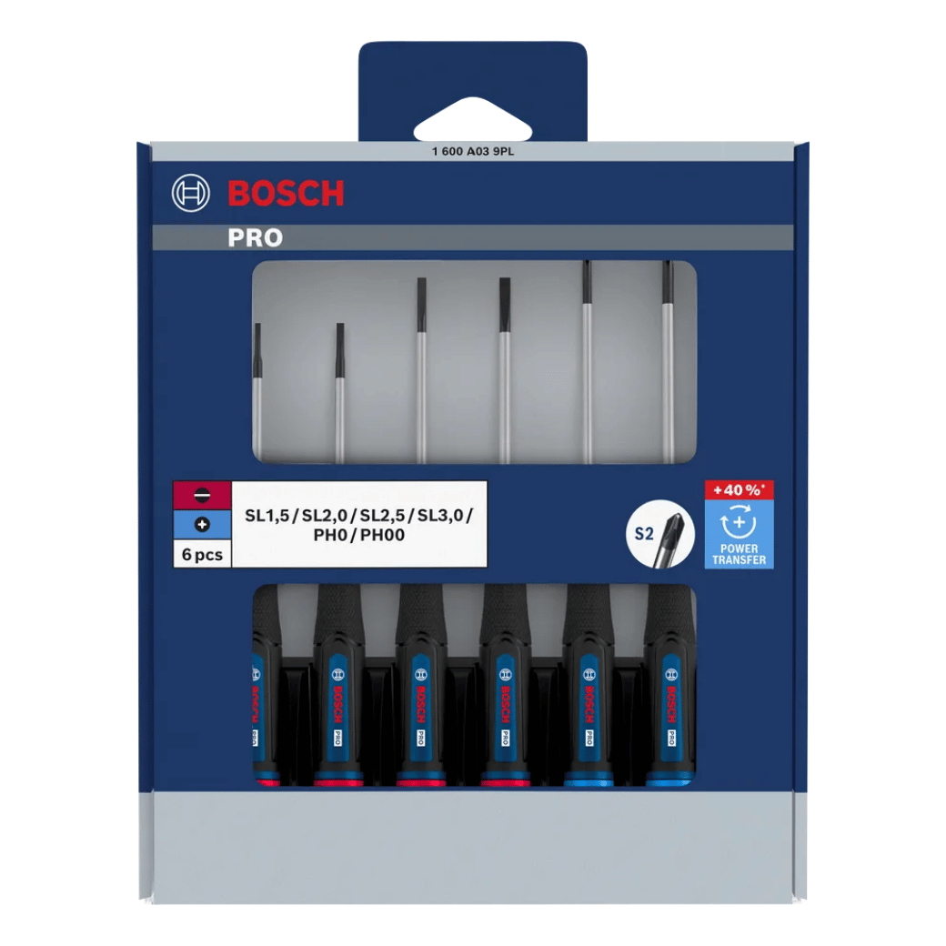 Bộ 6 tua vít chính xác PRO PH/SL 1600A039PL Bosch