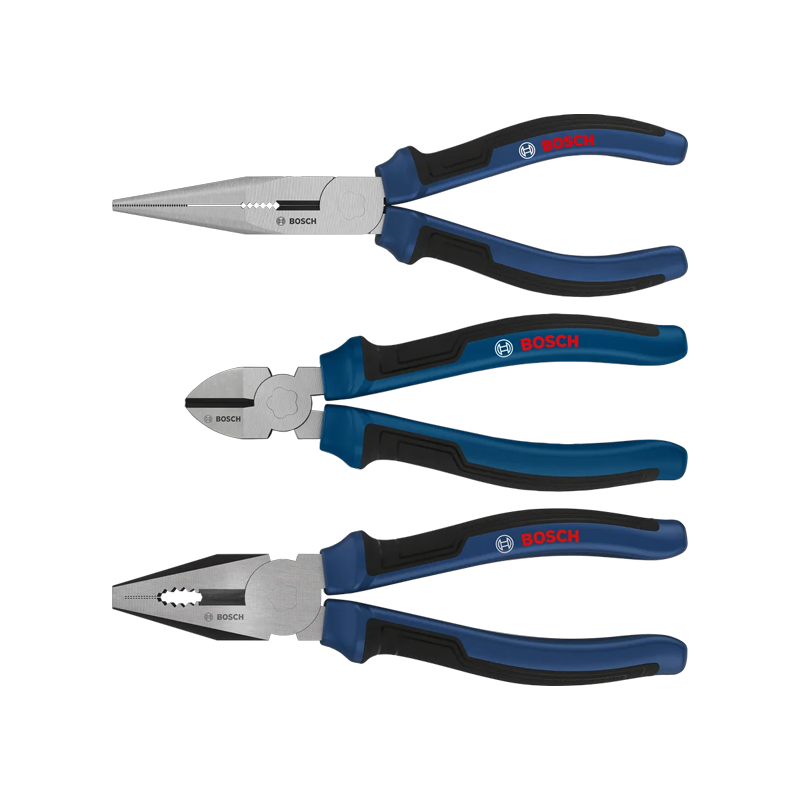 Bộ kìm 3 chi tiết tay cầm đa vật liệu 1600A039RF Bosch