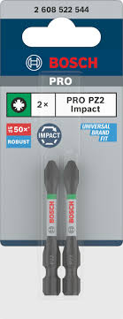 Đầu vặn vít PZ2 Power Bit (1 đầu), 2pcs 2608522544 Bosch
