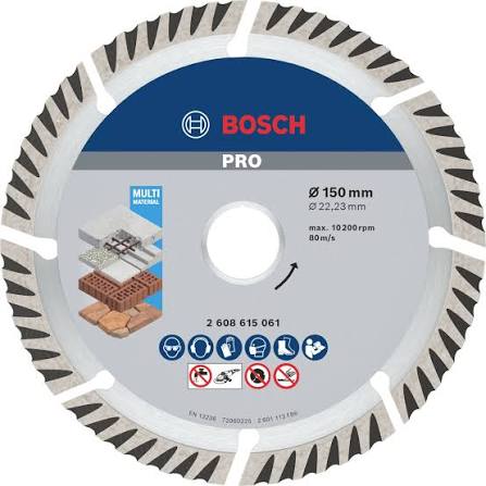 Đĩa cắt kim cương 150x22.2mm đa năng 2608615061 Bosch