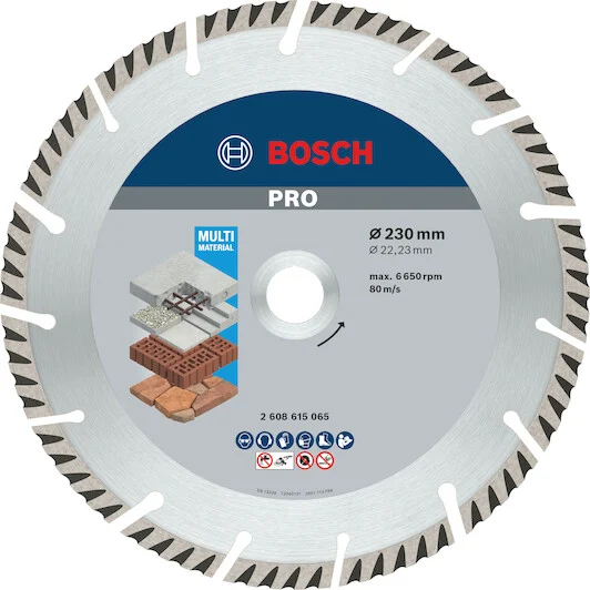 Đĩa cắt kim cương 230x22.2mm đa năng 2608615065 Bosch