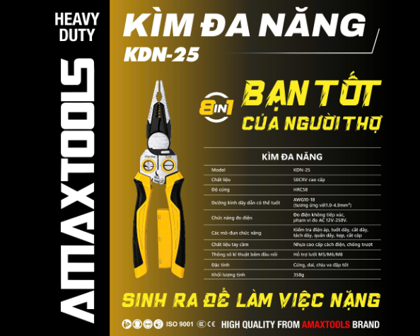 KÌM ĐA NĂNG KDN-25 AMAXTOOLS