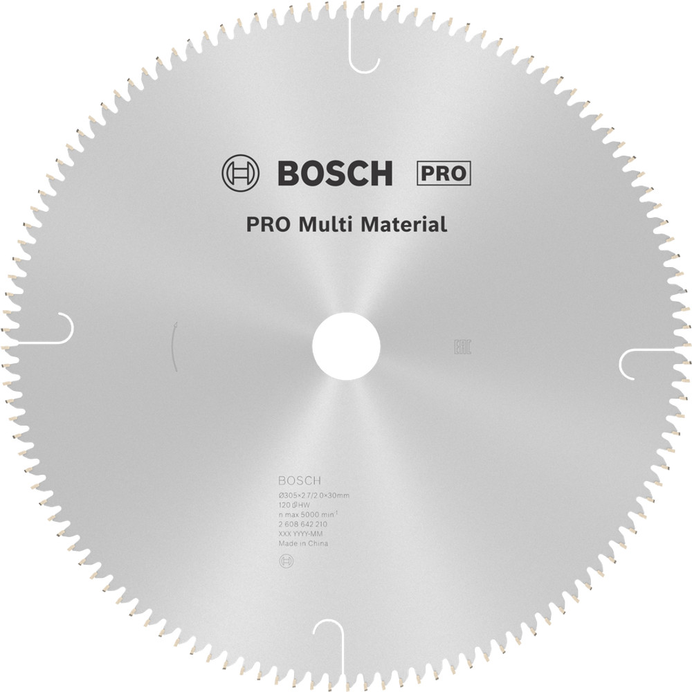 Lưỡi cắt nhôm đa năng 305x2.7/2.0x30mm T120 2608642210 Bosch