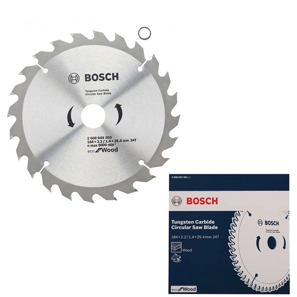 Lưỡi cưa gỗ 184x25.4mm T24 2608644303 Bosch