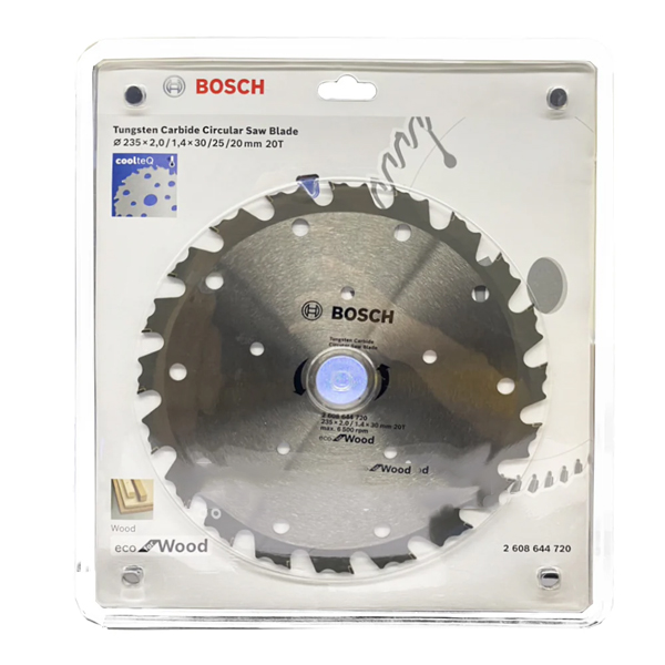 Lưỡi cưa gỗ CoolTeq 235x2.0/1.4x 30mm T20 2608644720 Bosch