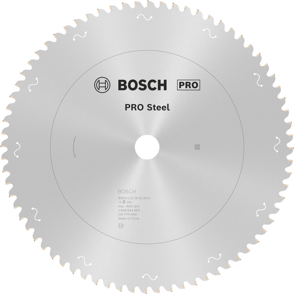 Lưỡi cưa hợp kim PRO (sắt), 305x2.2x25.4 mm, T72 2608844869 Bosch