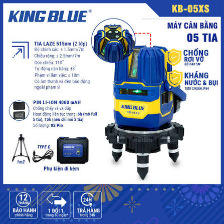 MÁY CÂN BẰNG 5 TIA KB-05XS KINGBLUE