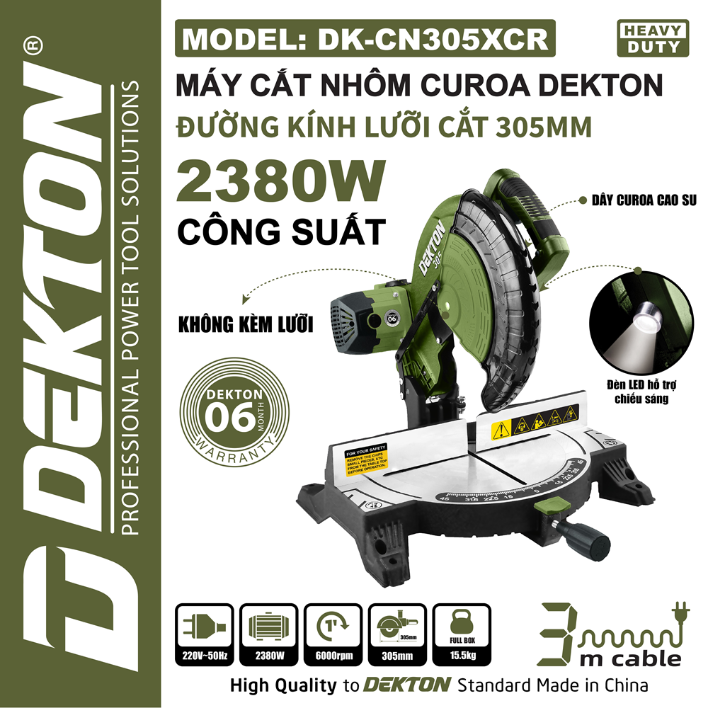 MÁY CẮT NHÔM 305MM DEKTON DK-CN305XCR