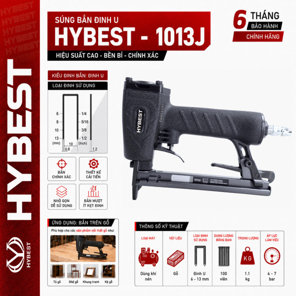 MÁY ĐẬP GHIM CẦM TAY HYBEST 1013JHB