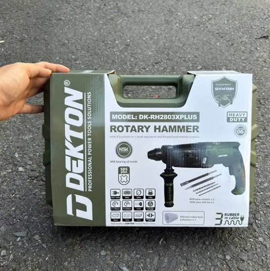 MÁY KHOAN ĐỤC BÊ TÔNG 3 CHỨC NĂNG 800W DEKTON DK-RH2803XPLUS
