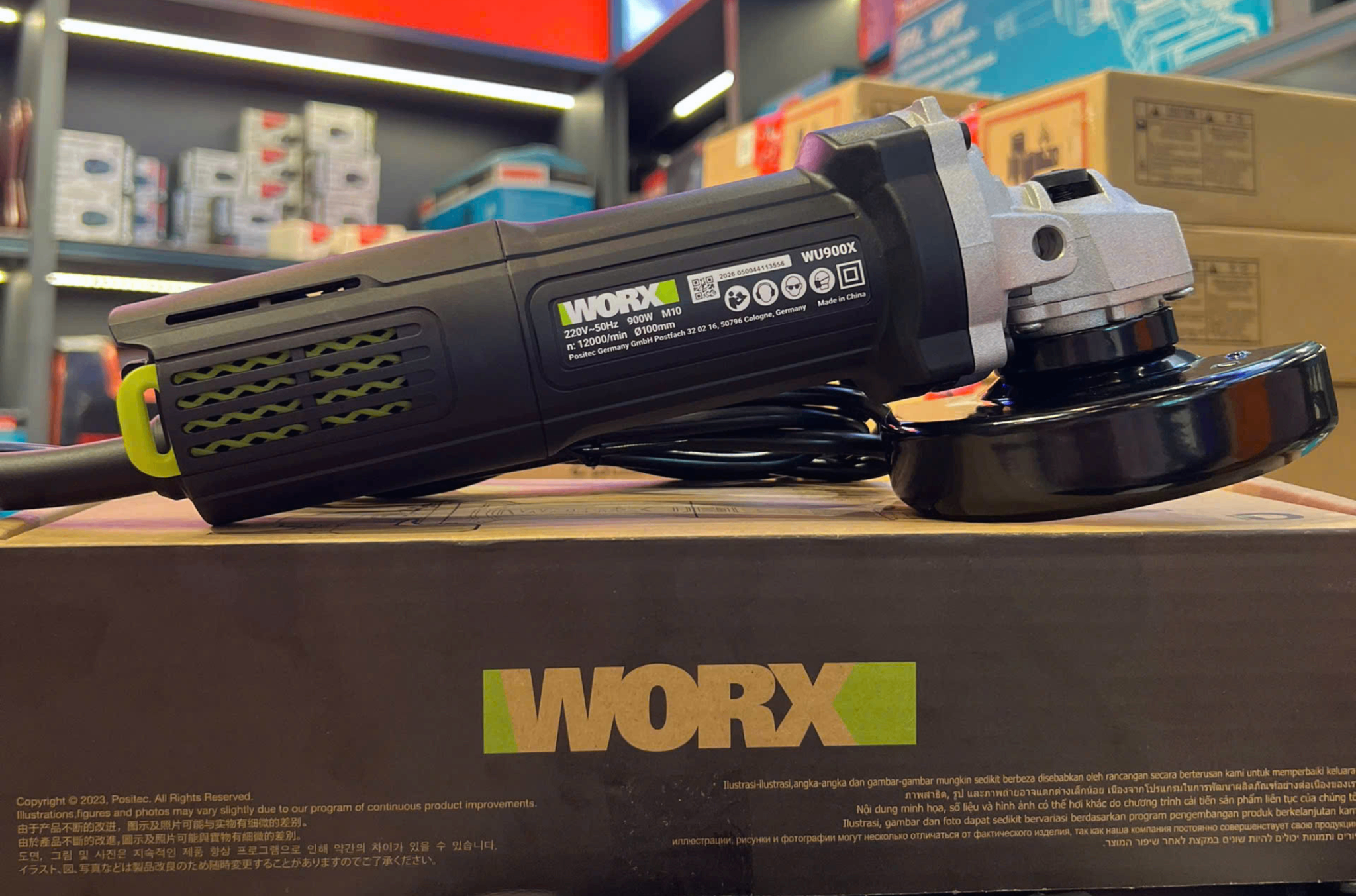 MÁY MÀI GÓC 100MM DÙNG ĐIỆN WORX WU900X