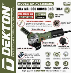 MÁY MÀI GOC KHÔNG CHỔI THAN 125MM DEKTON DK-AG125BXBL