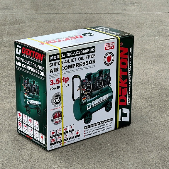 MÁY NÉN KHÍ KHÔNG ĐẦU DEKTON 3,5HP 50L DK-AC3950XPRO