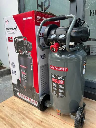 MÁY NÉN KHÍ KHÔNG DẦU HYBEST VACWL2060AIMG 60L 2HP