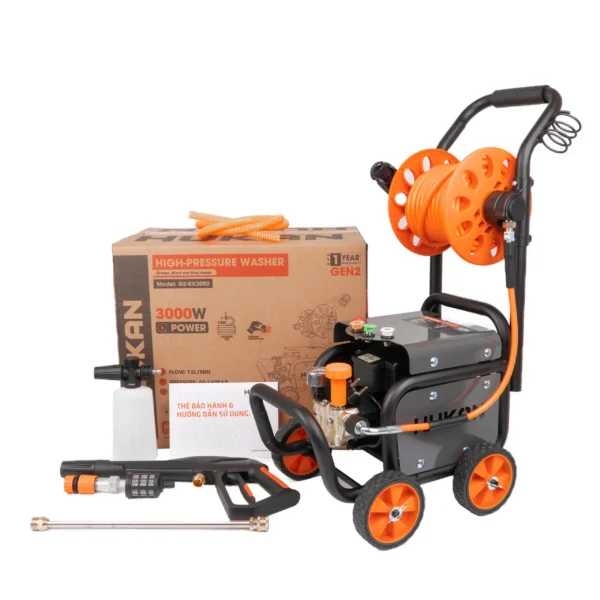 MÁY RỬA XE ĐIỆN CÓ CHỈNH ÁP HUKAN G2-RX3002