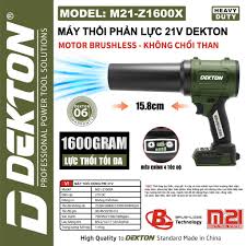 MÁY THỔI PHẢN LỰC DÙNG PIN 21V DEKTON M21-Z1600X (MÀU OLIU)