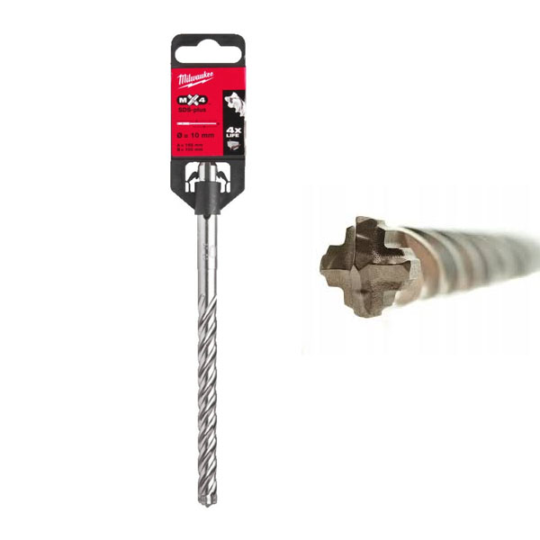 MŨI KHOAN BÊ TÔNG SDS-PLUS MX4 10X165MM MILWAUKEE 4932352026