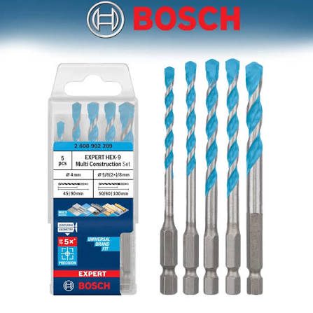 Mũi khoan đa năng Hex-9 (5 mũi 4/5/6/6/8) 2608902289 Bosch