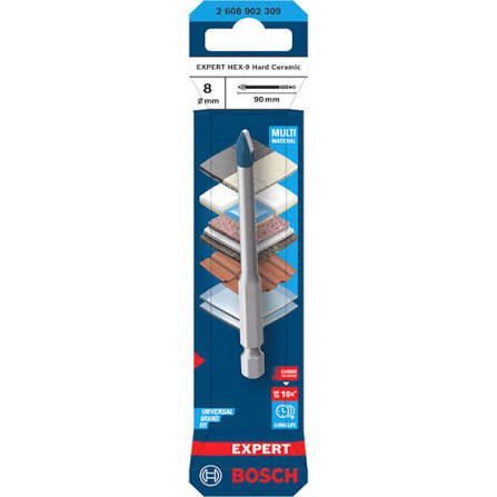 Mũi khoan gạch cứng Hex-9 (8x90) 2608902309 Bosch
