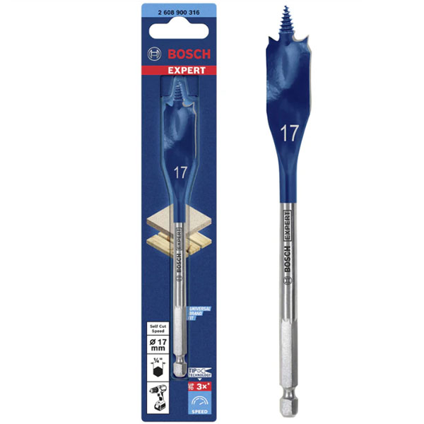 Mũi khoét gỗ đuôi cá SELFCUT 17x152mm 2608900316 Bosch