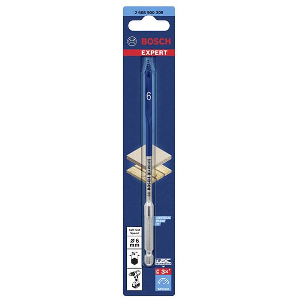 Mũi khoét gỗ đuôi cá SELFCUT 6x152mm 2608900309 Bosch