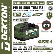 PIN 21V 7.5AH DEKTON M21-B75120XPROMAX