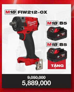 REDTOUR Q3/2025 MÁY VẶN BULONG M18 FIW212 - 2 PIN M18B5